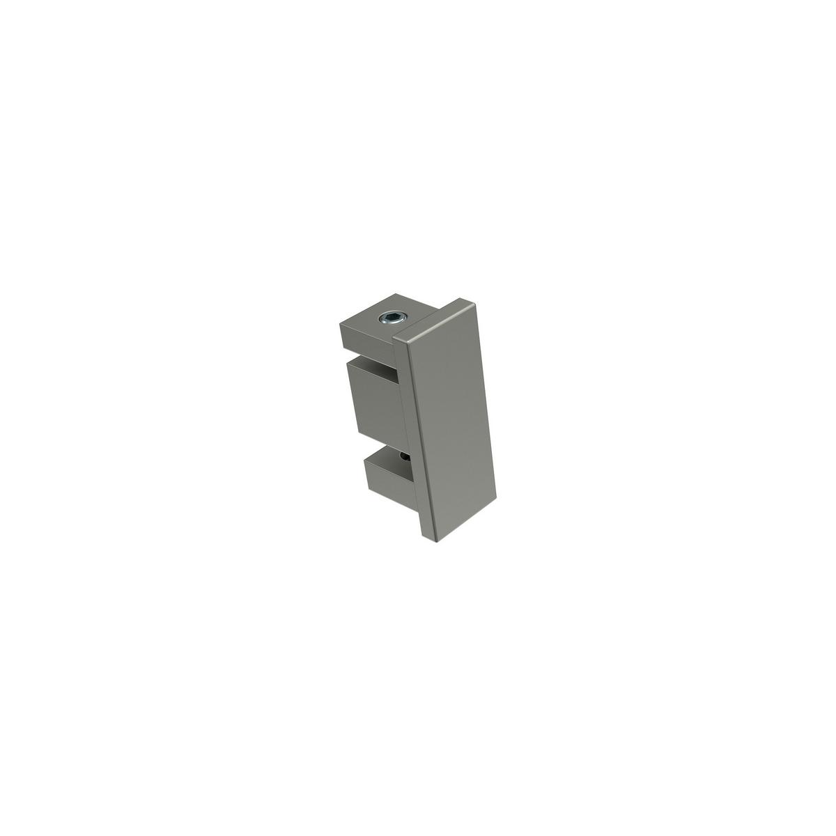 GARDINENSTANGE INNENLAUF Smartline Paxo 200 cm, 3-läufig, 14x35 mm Edelstahl-Optik - Edelstahlfarben, Metall (200cm) - INTERDECO