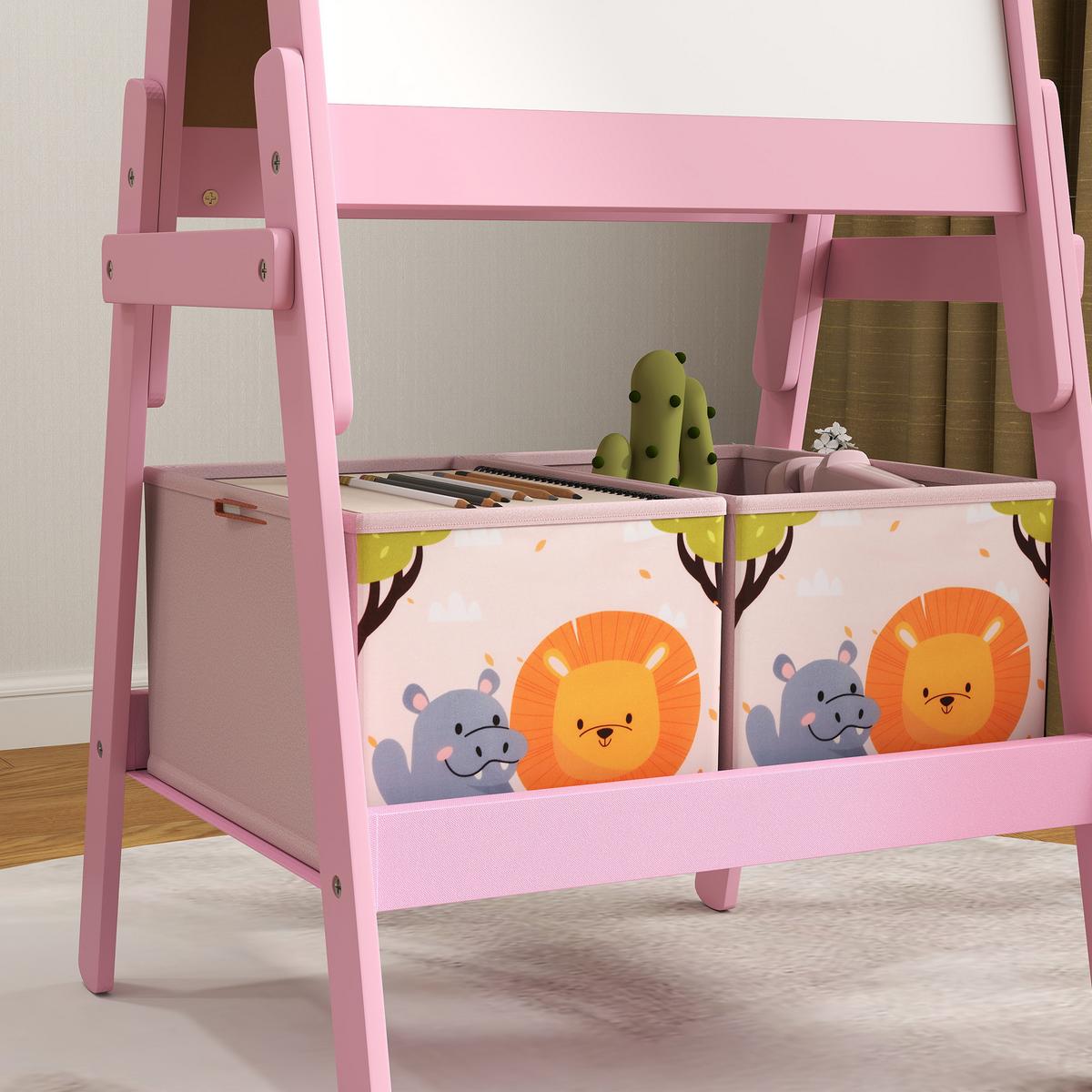 KINDERTAFEL - Rosa, Holzwerkstoff (49/113/53.5cm) - AIYAPLAY