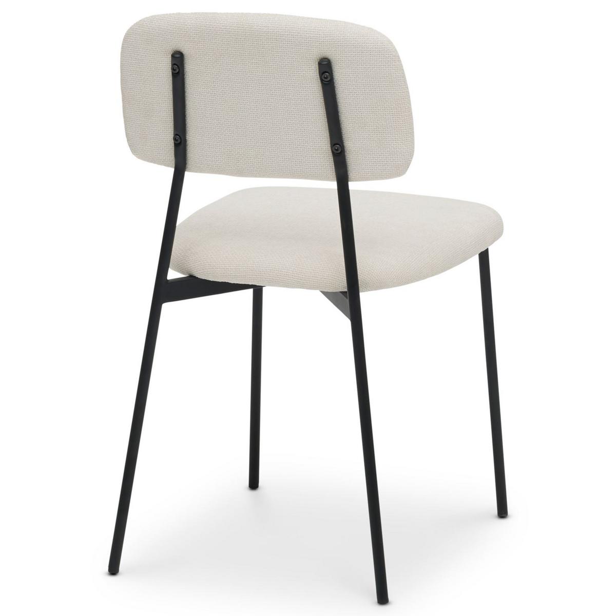ESSZIMMERSTÜHLE TOLEDO 4er-Set weiß - Weiß, Textil (44/78/49cm) - IDIMEX