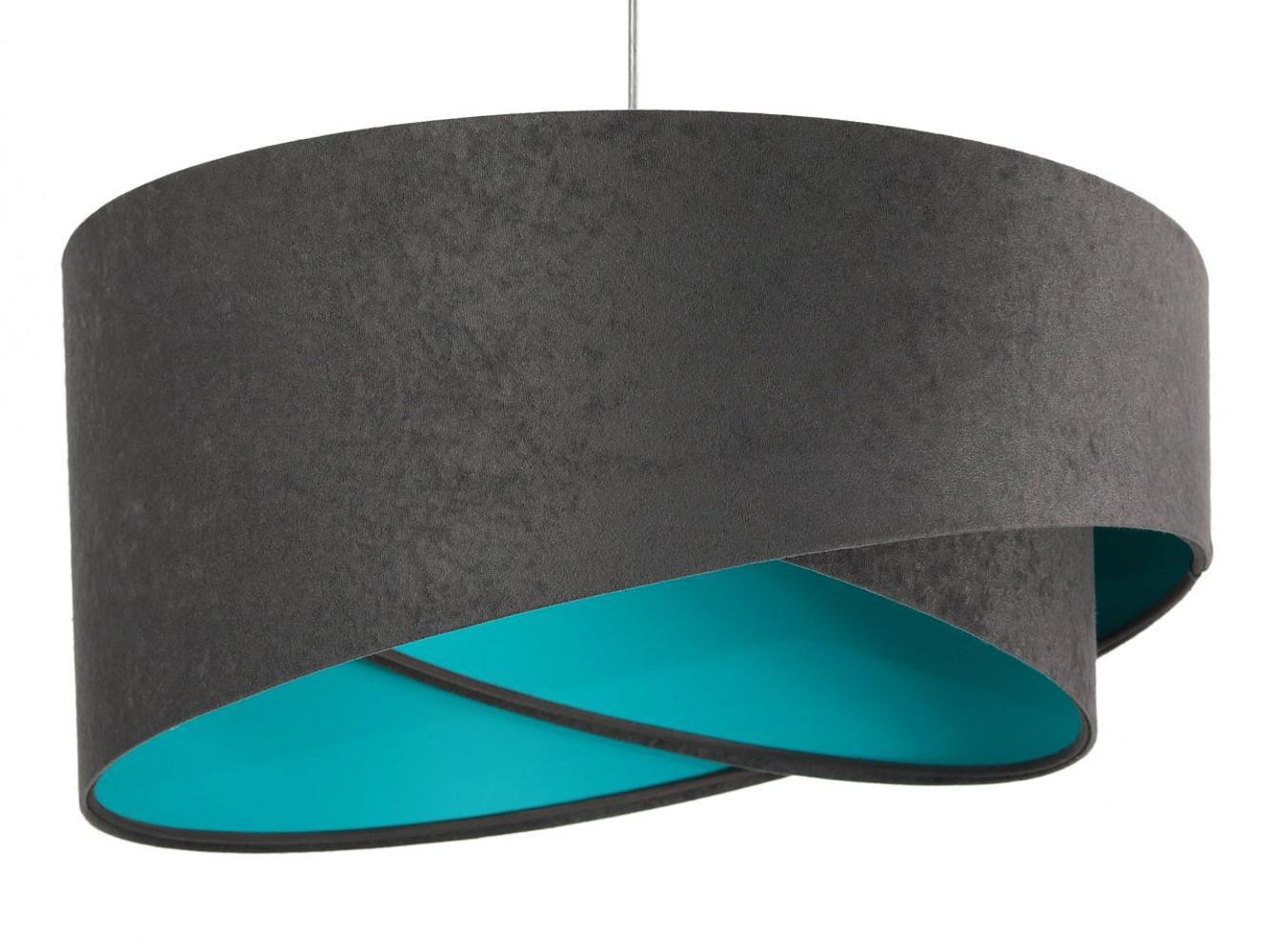 HÄNGELEUCHTE Grau 50/23 cm - Petrol, Kunststoff (50/1.3/23cm) - ONZENO