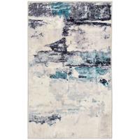 BADTEPPICH Ariella Grau 60x100 cm - Türkis, Textil (60/100cm) - Gino Falcone