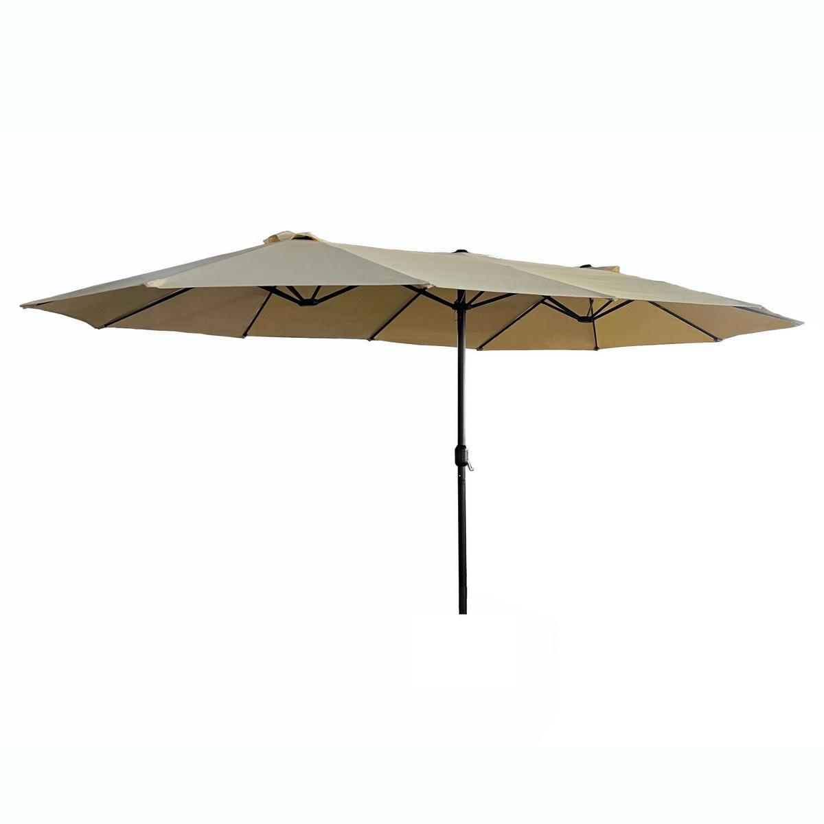 GARTENSCHIRM Beige 270/245/460 - Beige, Textil/Metall (270/460cm) - RAUMHIRSCH FURNITURE