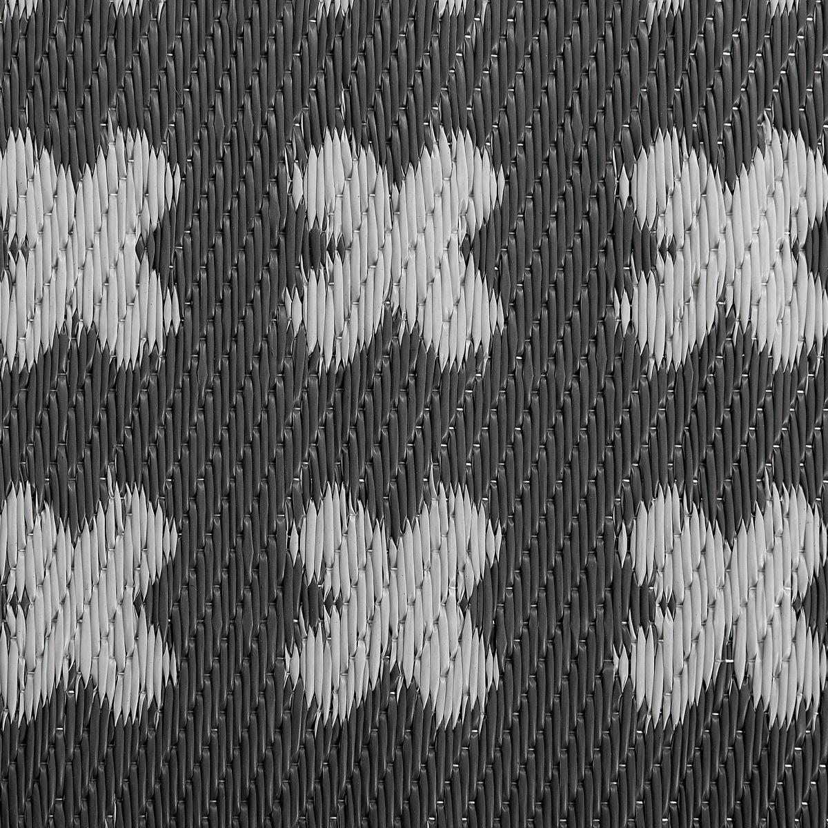 OUTDOOR-TEPPICH Rohtak 180/90 cm - Schwarz, Kunststoff (90/180cm) - Beliani