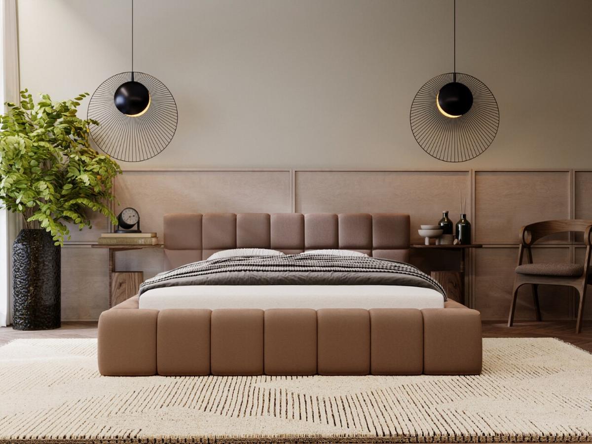 POLSTERBETT Alicante 120x200 Braun - Braun, Textil (120/200cm) - Graingold
