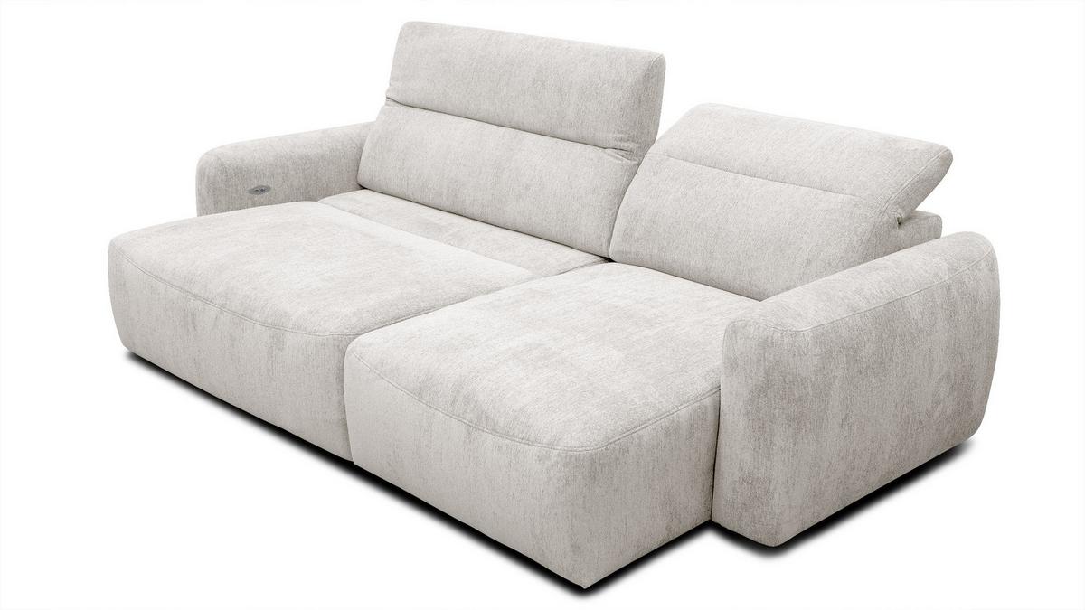 ECKSOFA NERO 4-Sitzer, ecru - Ecru/Schwarz, Holz/Textil (272/81/159cm) - Wozimo