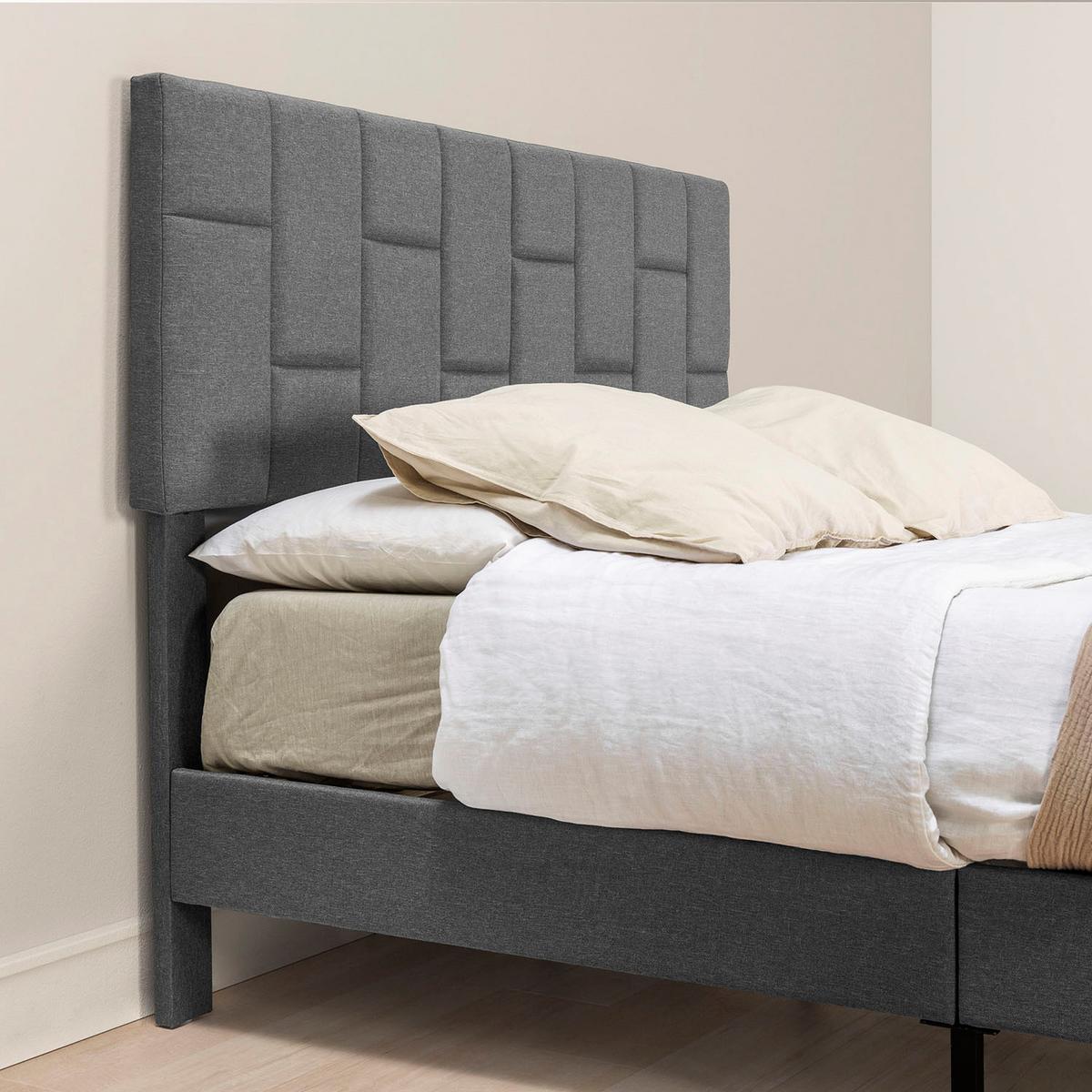 POLSTERBETT 90x190 cm Sorni, Dunkelgrau - Dunkelgrau, Textil (195/98/113cm) - VS Venta-stock