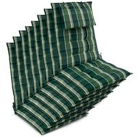 HOCHLEHNER Sun-HL 119x50x8cm Grün-Kariert (8tlg) - Dunkelgrün, Textil (50/120cm) - Beautissu 