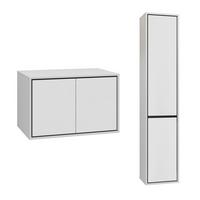 WASCHTISCHUNTERSCHRANK 78cm Sophéa 2er-Set Weiß - Weiß, Holzwerkstoff (78/50.8/48cm) - Petits-meubles