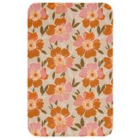 WC-VORLEGER Blumen - Motiv - Retro WC Teppich 50x80 cm - Multicolor, Textil (50/1cm) - OnlyWow