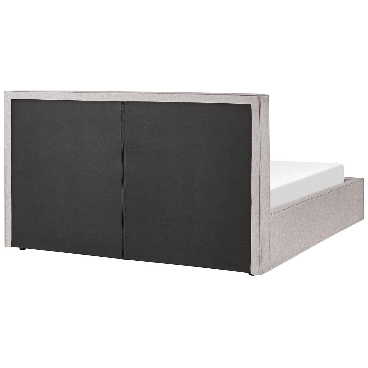 POLSTERBETT 180/200cm Hellgrau Moissac - Hellgrau, Textil (180/200cm) - Beliani