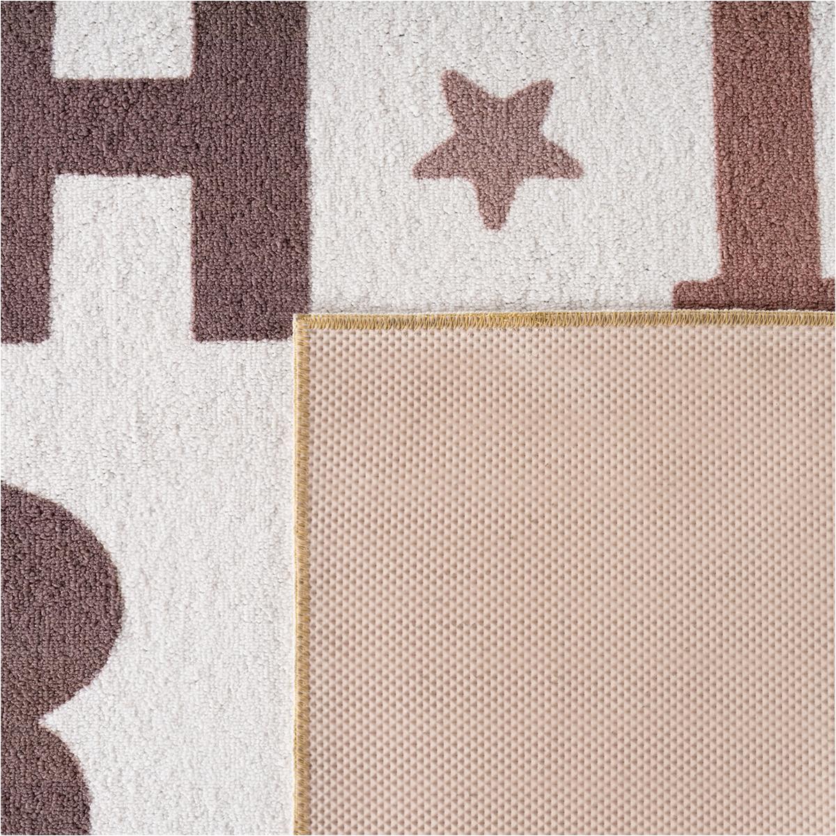 SPIELTEPPICH Waschbar TINO in Creme, mit Alphabet-Motiv, 120 x 170 cm - Beige, Textil (170/120cm) - KADIMA DESIGN