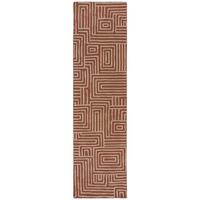 TEPPICH ARLEN, geometrisch, Terrakotta, 80 x 300 cm - Orange, Textil (300/80cm) - KADIMA DESIGN