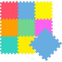 SPIELMATTE ab Null - 90 cm Baby Puzzlematte Bunt - Multicolor, Kunststoff (30/30cm) - Littletom