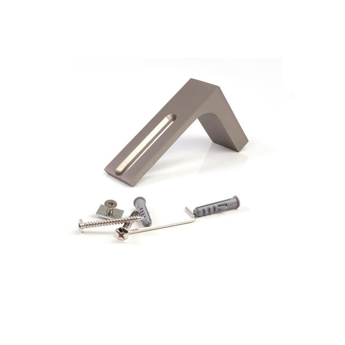 GARDINENSCHIENE 1-lauf Loft 100cm - Silberfarben, Metall (100cm) - Deco-Raum