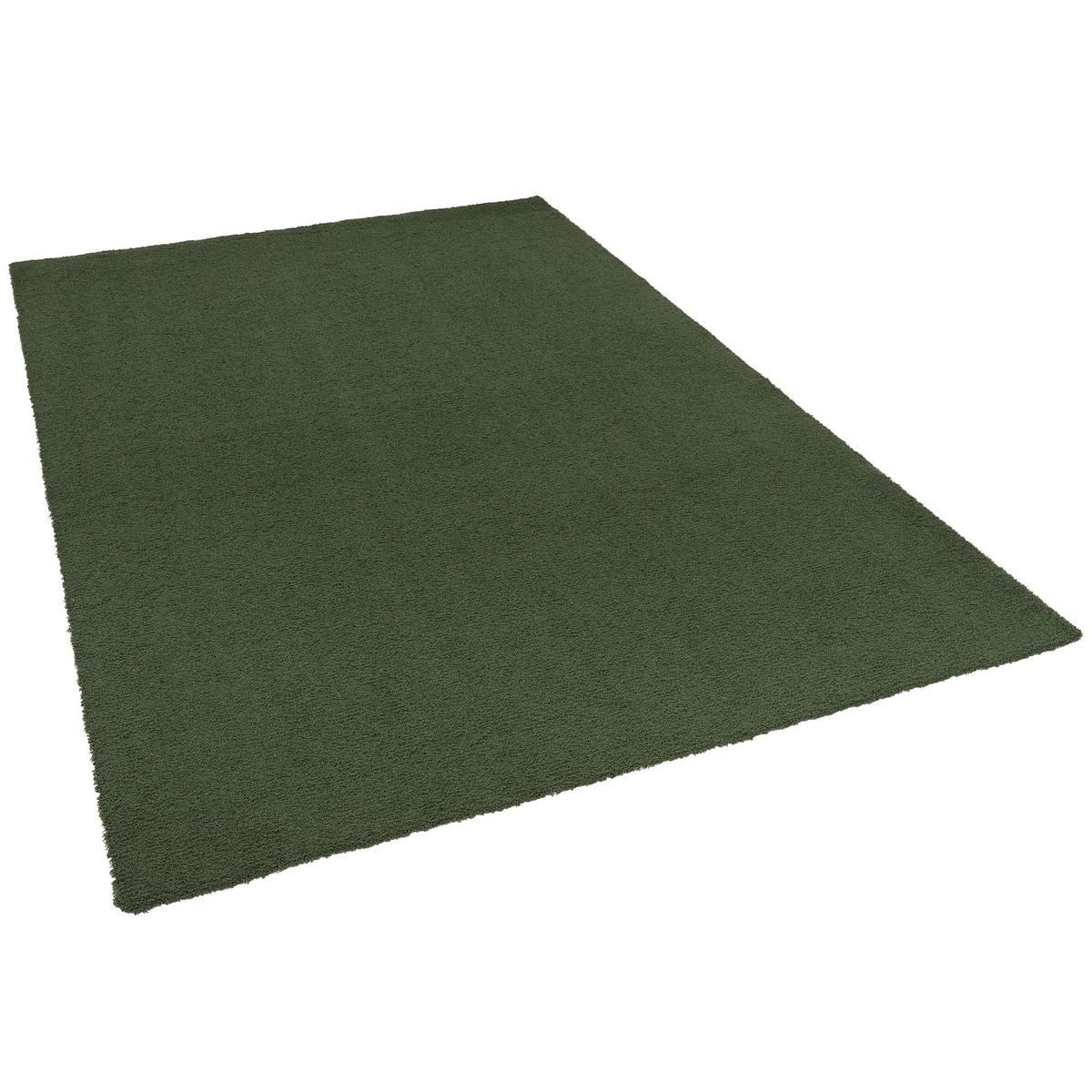 LUXUS HOCHFLOR SHAGGY TEPPICH VELVET - Grün, Textil (200/200cm) - Snapstyle