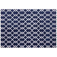 KURZFLOR-TEPPICH Serres 230/160 cm - Blau, Kunststoff (160/230cm) - Beliani