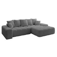 ECKSOFA Ottomane Rechts ENSI-L - 267x164x69 cm Platinfarben - Platinfarben, Holzwerkstoff/Kunststoff (164/267cm) - ALTDECOR