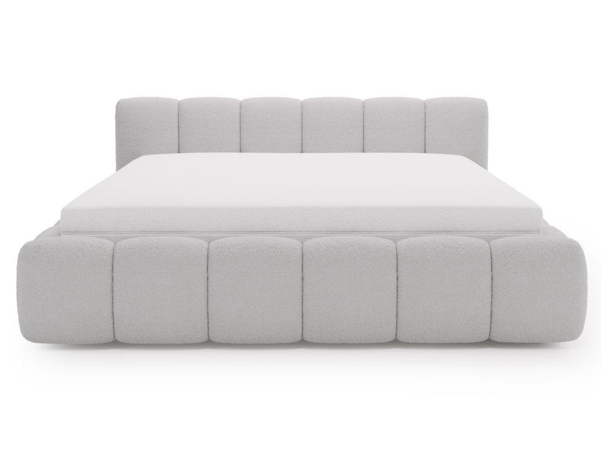 POLSTERBETT Cloud Low 180x200 Bouclé-Stoff Grau - Grau, Textil (180/200cm) - Graingold