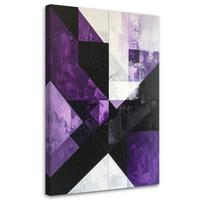 LEINWANDBILD 3D und geometrisch 20x30cm - Lila, Textil (20/30cm) - Feeby