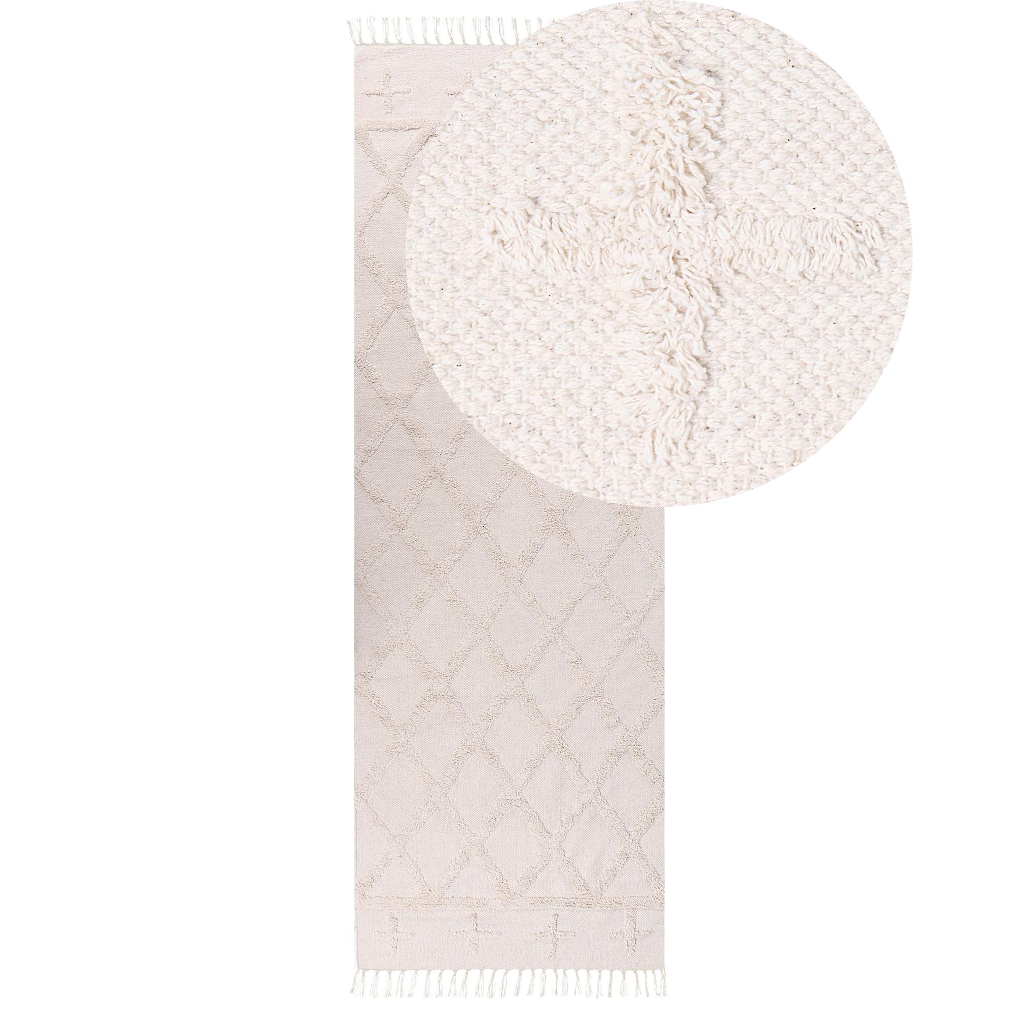 TEPPICHLÄUFER Tozlu 230/80 cm - Beige, Textil (80/230cm) - Beliani