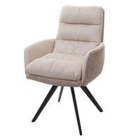 ESSZIMMERSTUHL Cremeweiß - Creme/Weiß, Textil (59/93/68cm) - MCW