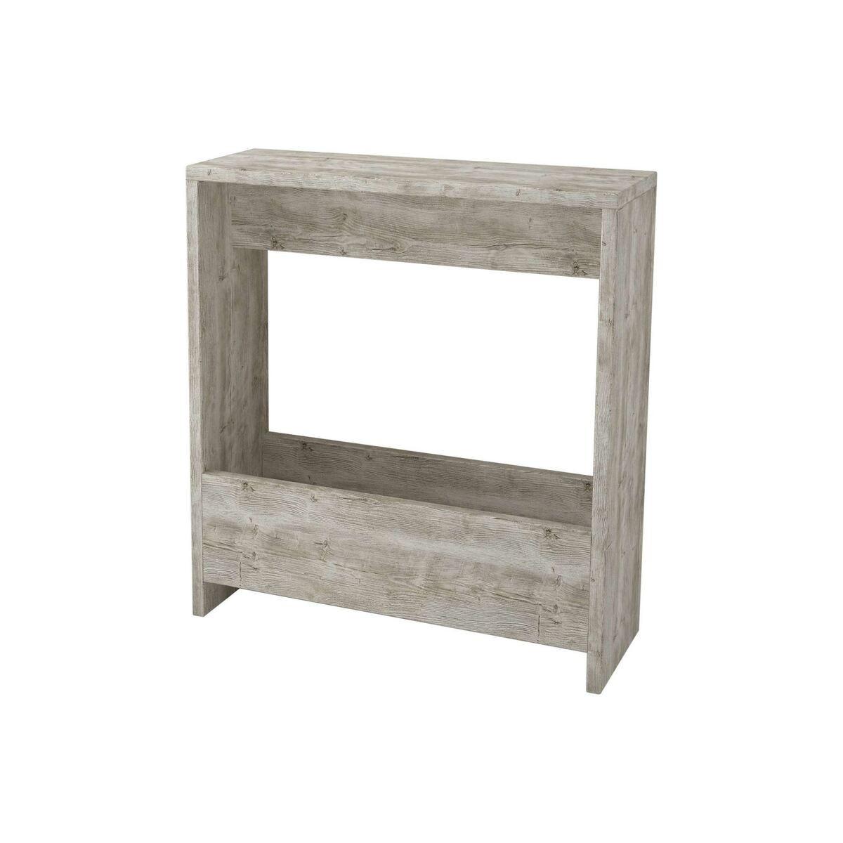 BEISTELLTISCH mit Stauraum 55/20/60 cm - Weiß, Holzwerkstoff (17/20/60cm) - Calicosy