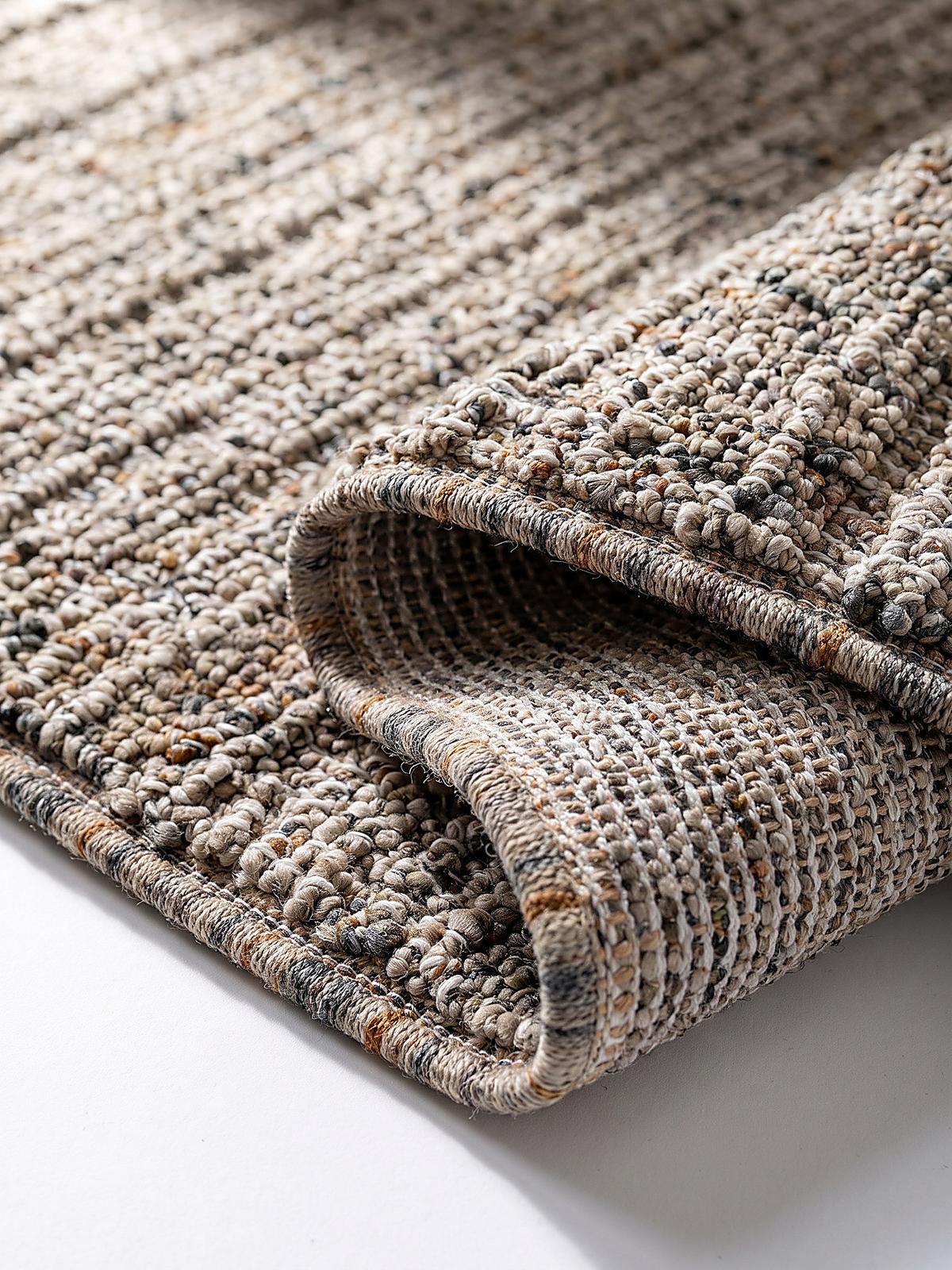 TEPPICH Kurzflor BOLLIN, in Greige, Bouclé-Optik, 160 x 230 cm - Beige, Textil (160/230cm) - KADIMA DESIGN
