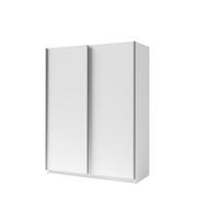 SCHWEBETÜRENSCHRANK ELRON 150,6/198,5/62cm 2-türig Weiß - Weiß, Holzwerkstoff (150.6/198.5/62cm) - MASSENO