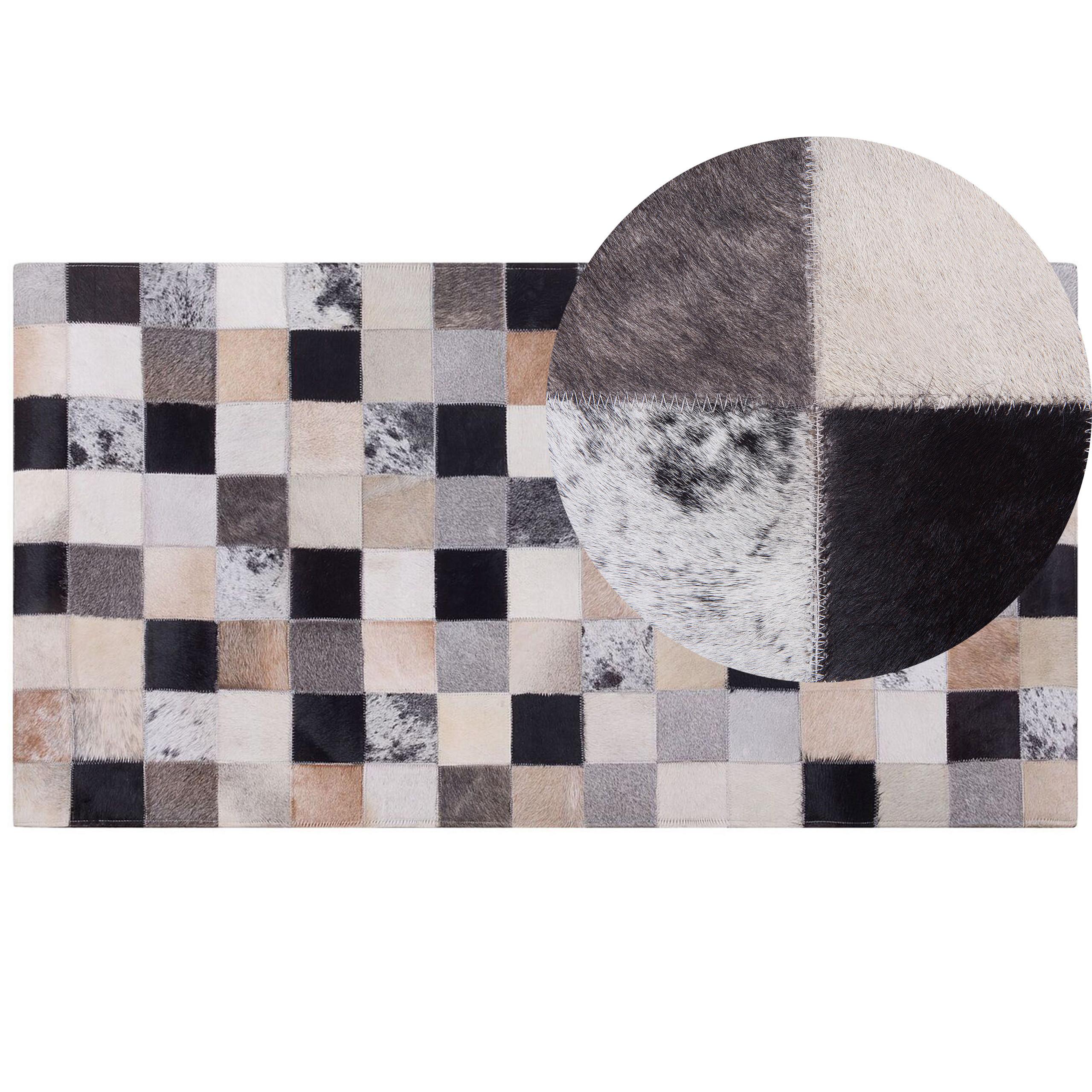 PATCHWORK-TEPPICH Rize 150/80 cm - Multicolor, Fell (80/150cm) - Beliani