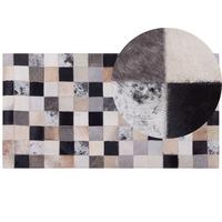 PATCHWORK-TEPPICH Rize 150/80 cm - Multicolor, Fell (80/150cm) - Beliani