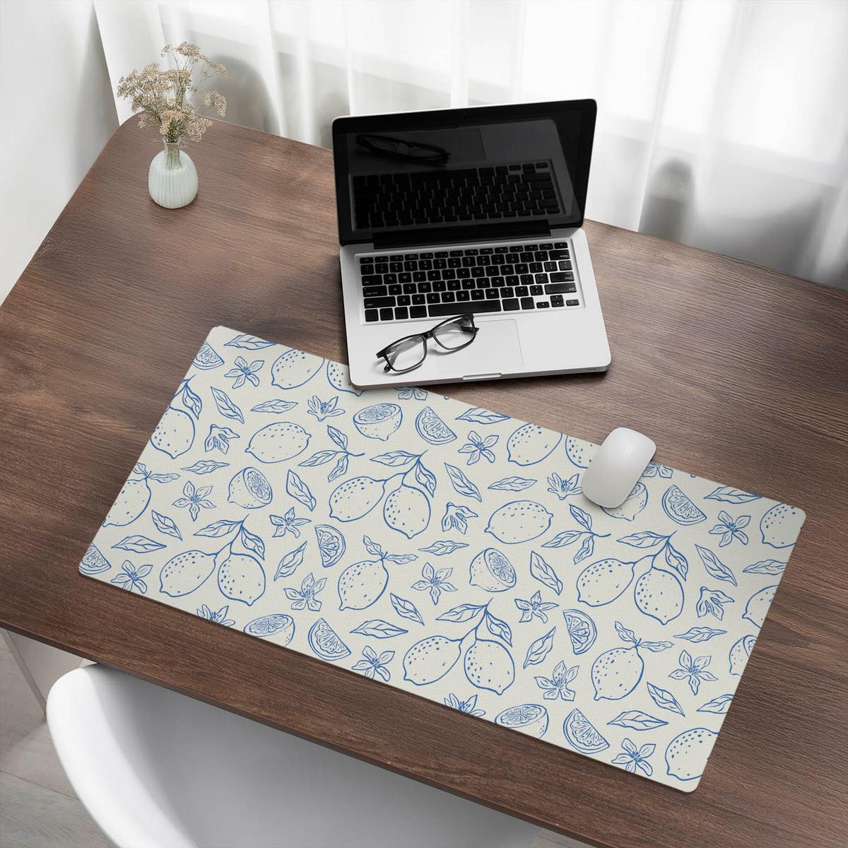 SCHREIBTISCHUNTERLAGE 90x45 cm Blau - Pastellblau, Kunststoff (90/45/1.6cm) - Wallfluent