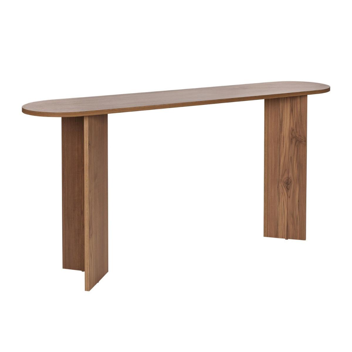 KONSOLE mit zwei Beinen SIRA 150/35/75 cm - Eichefarben, Holzwerkstoff (46/35/75cm) - Calicosy