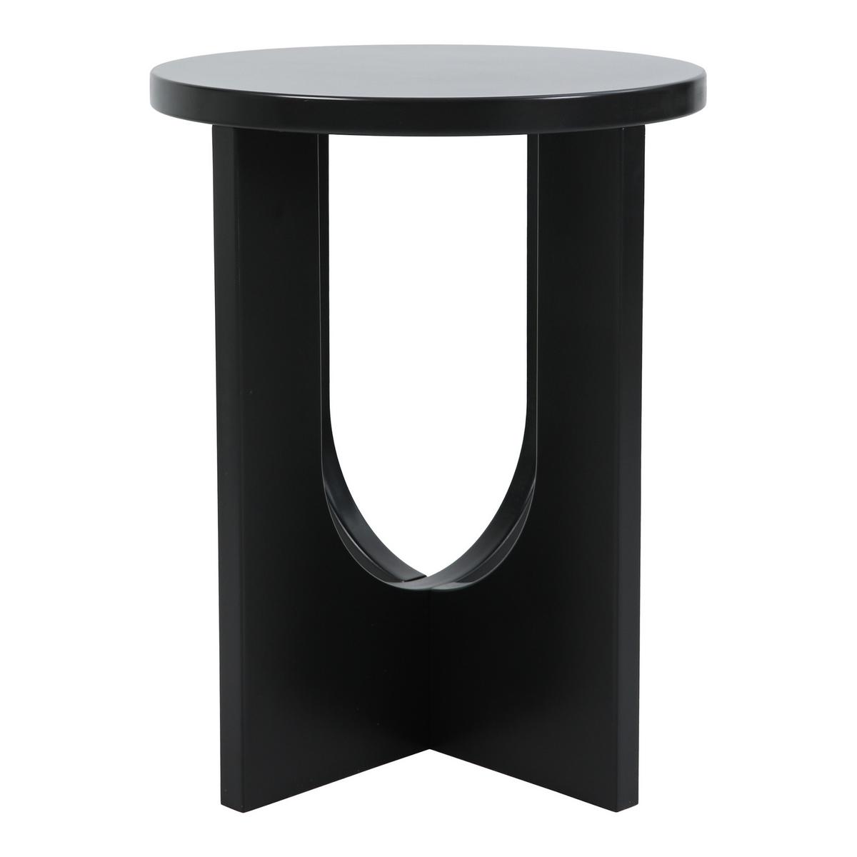 BEISTELLTISCH Kysdajore - Schwarz, Holzwerkstoff (40/40/50cm) - [en.casa]