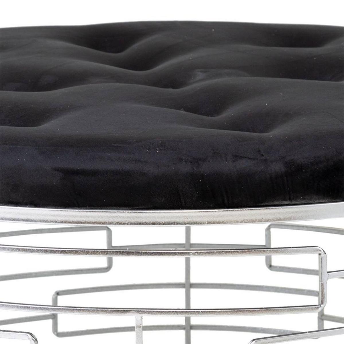 HOCKER aus Metal D92x47 cm - Silberfarben, Metall (91.5/47/91.5cm) - Wanderlust