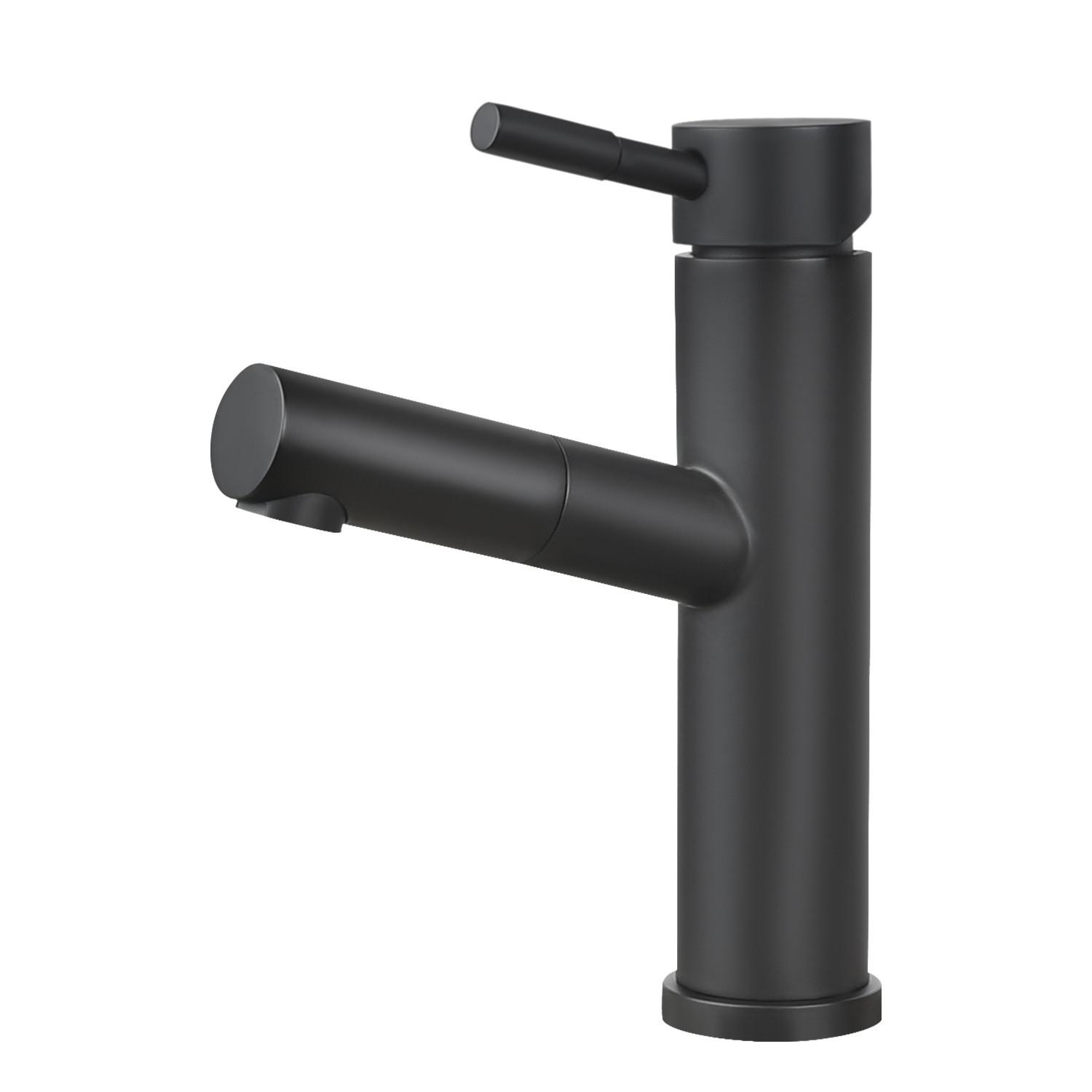 WASCHTISCHARMATUR LURLINE 16/5/21 cm - Schwarz, Metall (5/21/16cm) - Nettlife