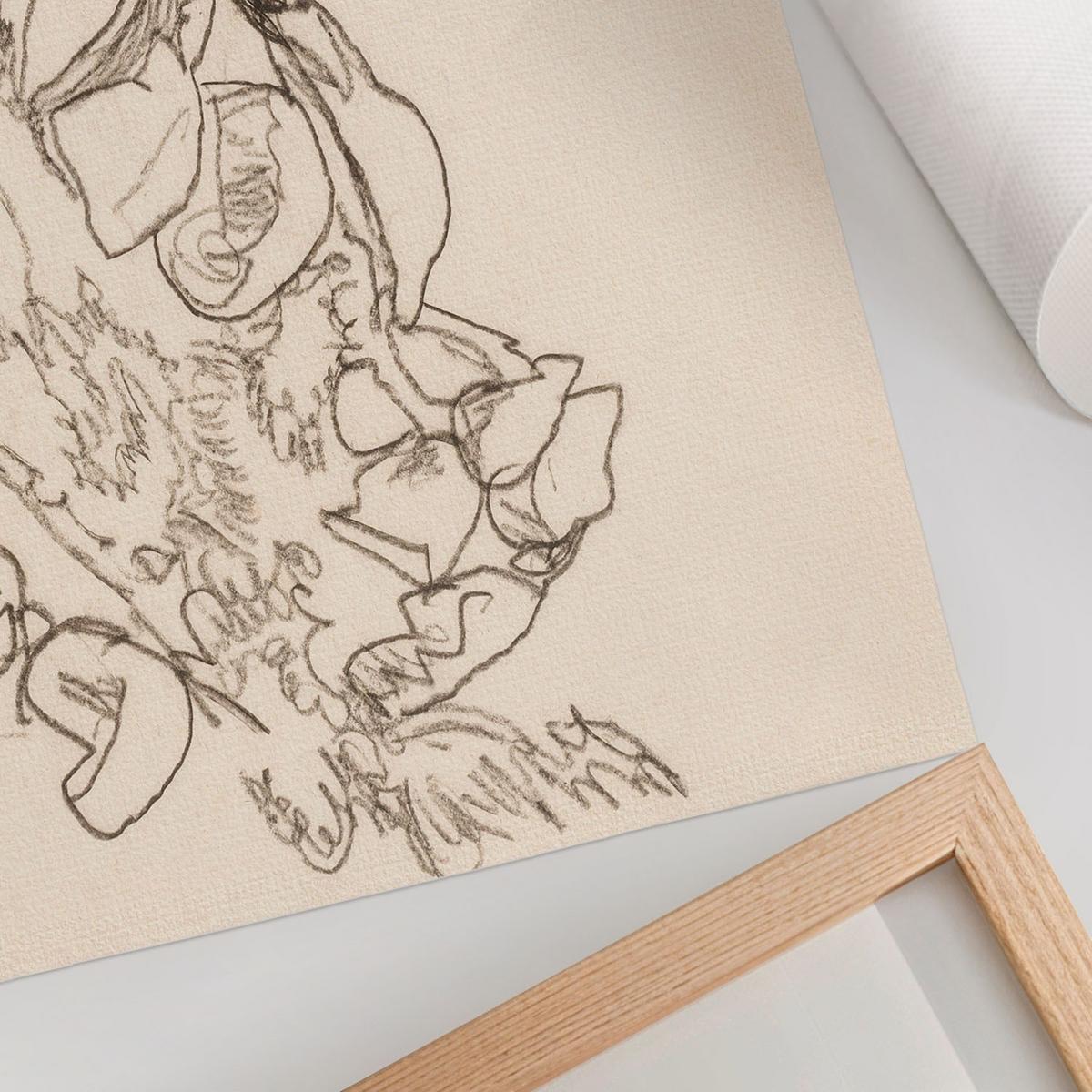 POSTER - 42x29 cm (A3) - Egon Schiele - Gebirgsbach - Beige, Textil (42/29.7/0.1cm) - TULUP