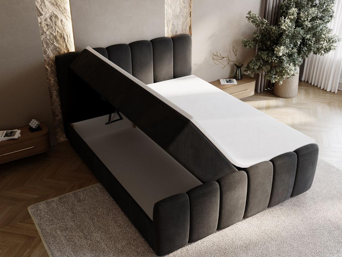 BOXBETT Cloud 200x200 Schwarz - Schwarz, Holz/Textil (200/200cm) - Graingold