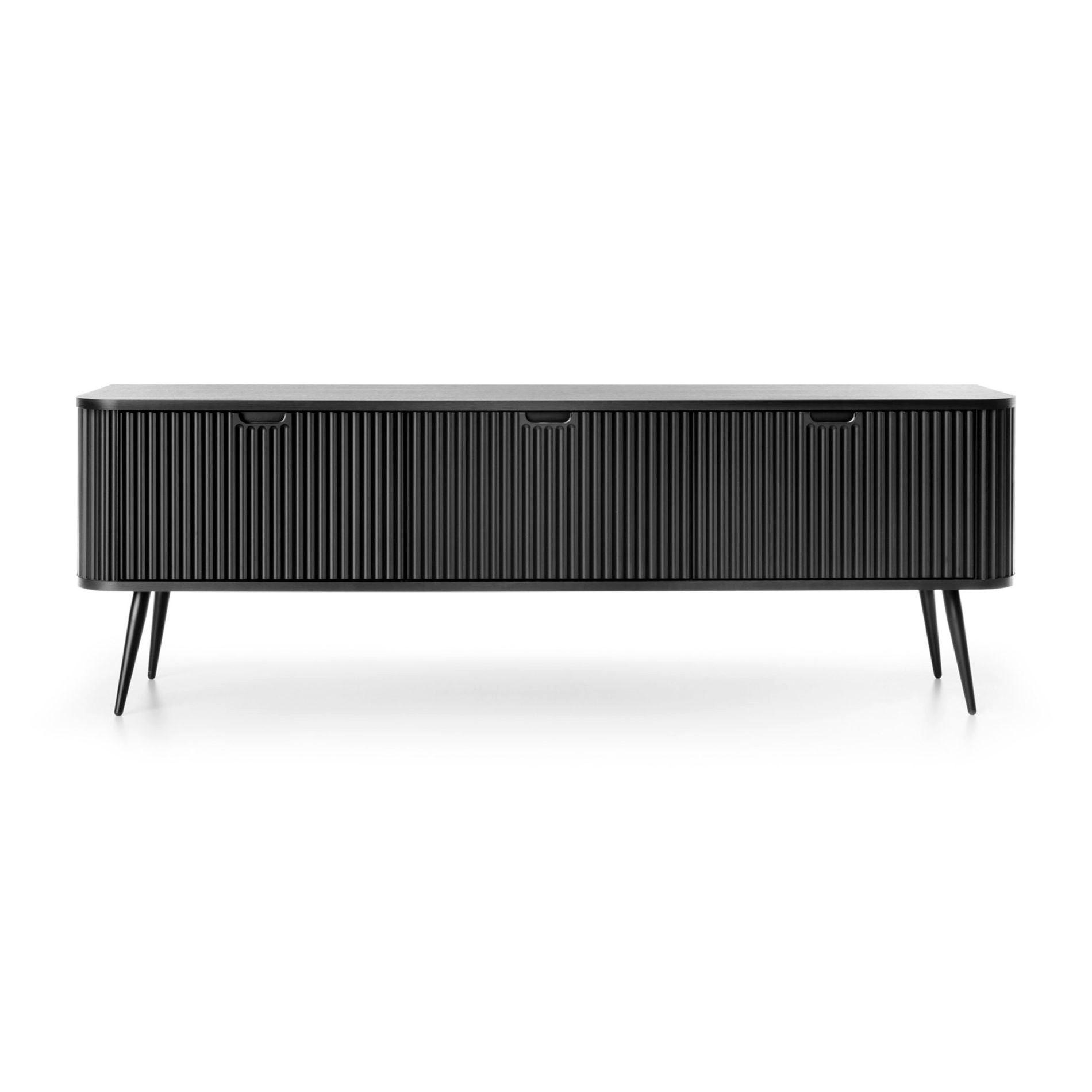 TV-SCHRANK Zova Schwarz 168 cm - Schwarz, Holzwerkstoff/Metall (168/56/39cm) - Selsey