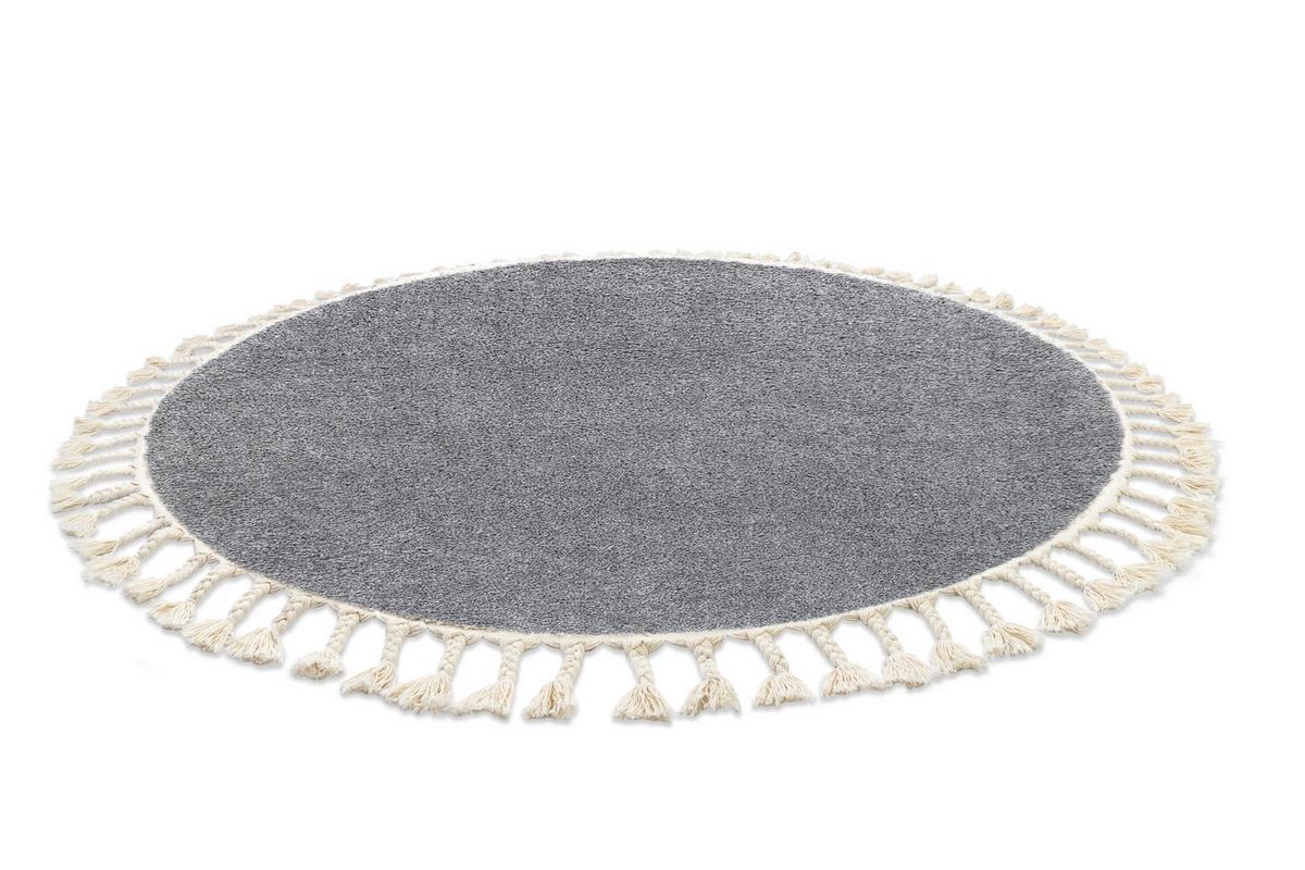 TEPPICH Berber 120 cm - Grau, Textil (120/120cm) - rugsX
