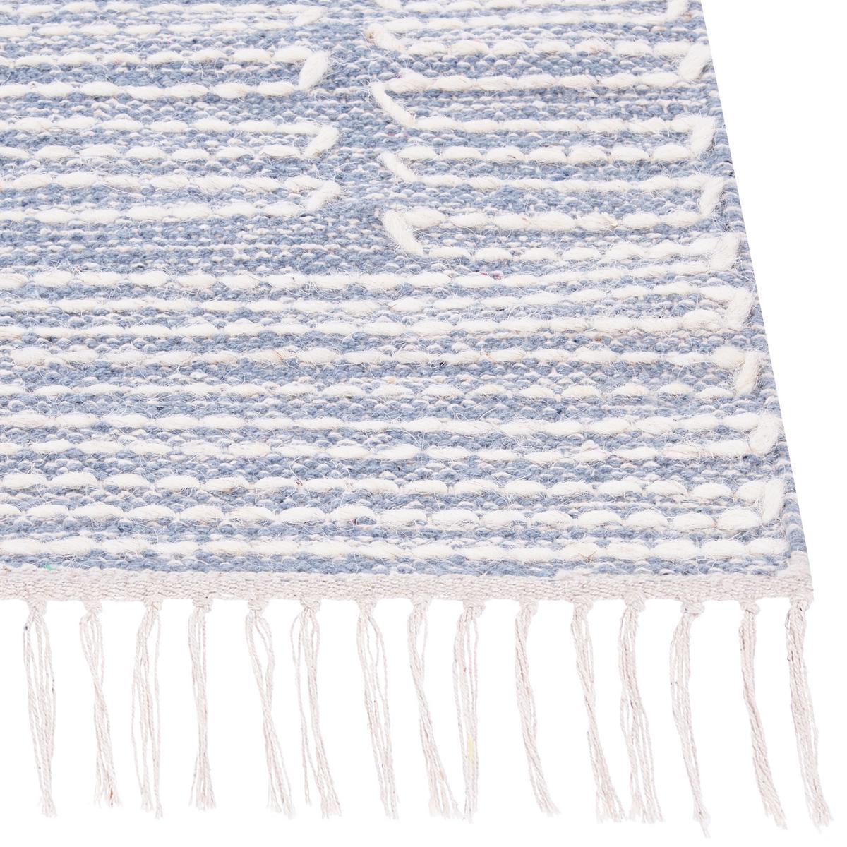 KURZFLOR-TEPPICH Ansar 200/140 cm - Blau, Textil (140/200cm) - Beliani