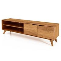 GREG HIFI-SCHRANK Wildeiche - Wildeiche, Holz (180/48/40cm) - byoak