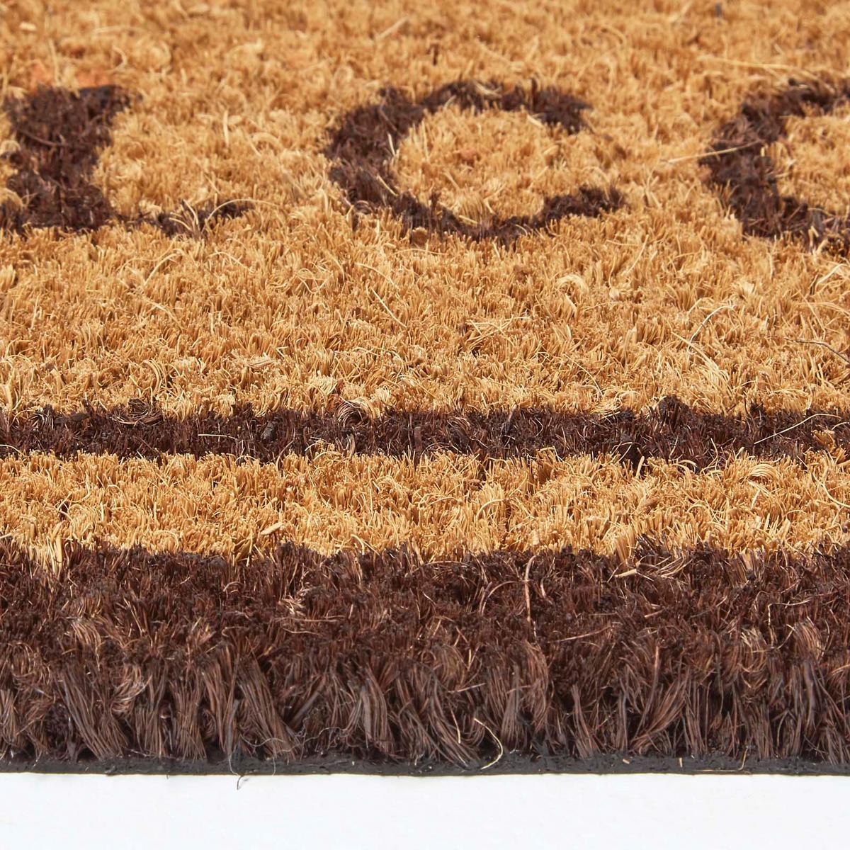 FUSSMATTE Welcome/Come Again, Kokosfaser 40/70 cm - Naturfarben, Naturmaterialien (40/70cm) - Homescapes