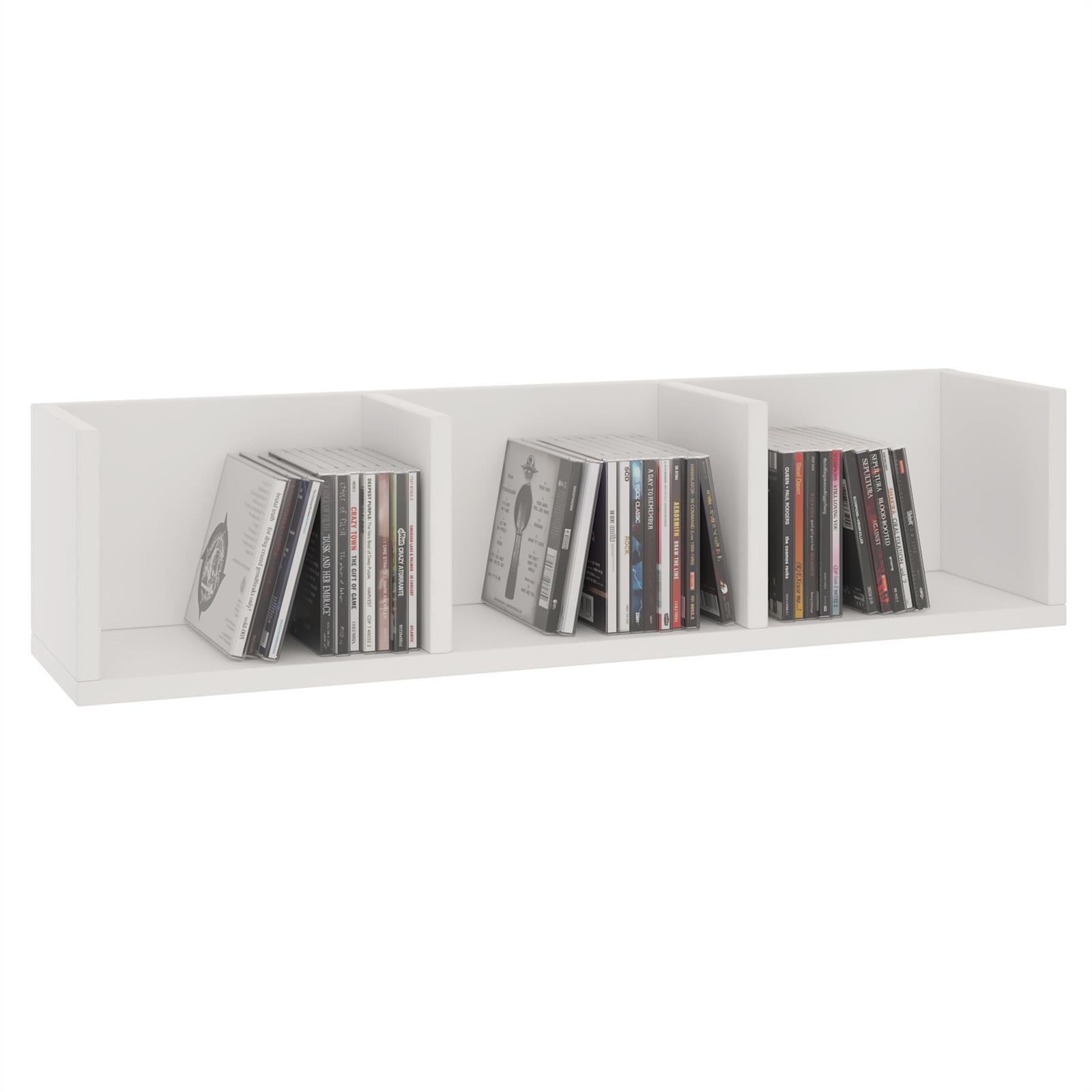 CD/DVD- REGAL STARS weiß - Weiß, Holzwerkstoff (75/18/18cm) - CARO-Möbel