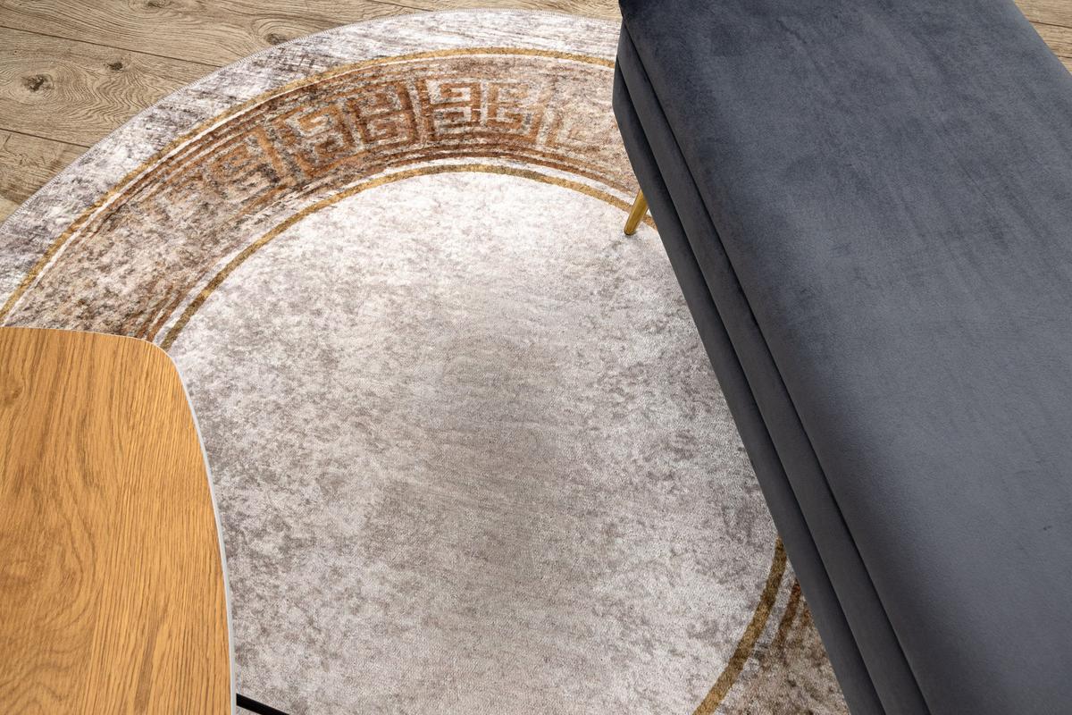 TEPPICH Miro 100 cm - Beige, Textil (100/100cm) - rugsX
