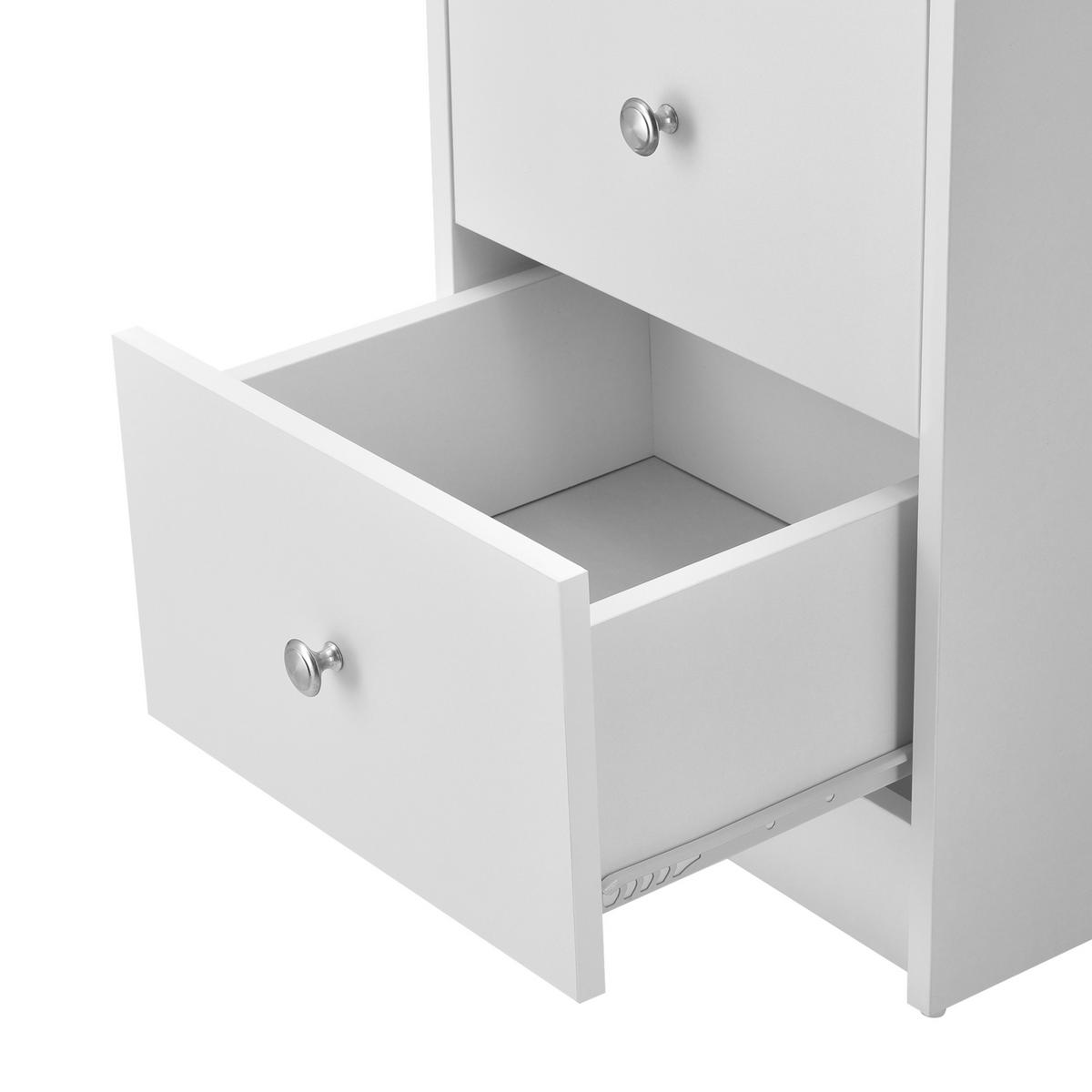 SCHREIBTISCH Lemberg - Eichefarben/Weiß, Holzwerkstoff (49/120/72cm) - [en.casa]