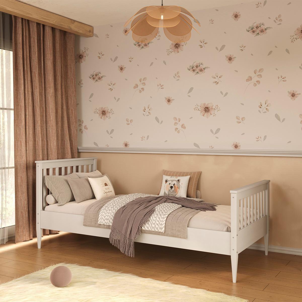 BETT 90/200 Ignas Weiß - Weiß, Holz (90/200cm) - Petits-meubles