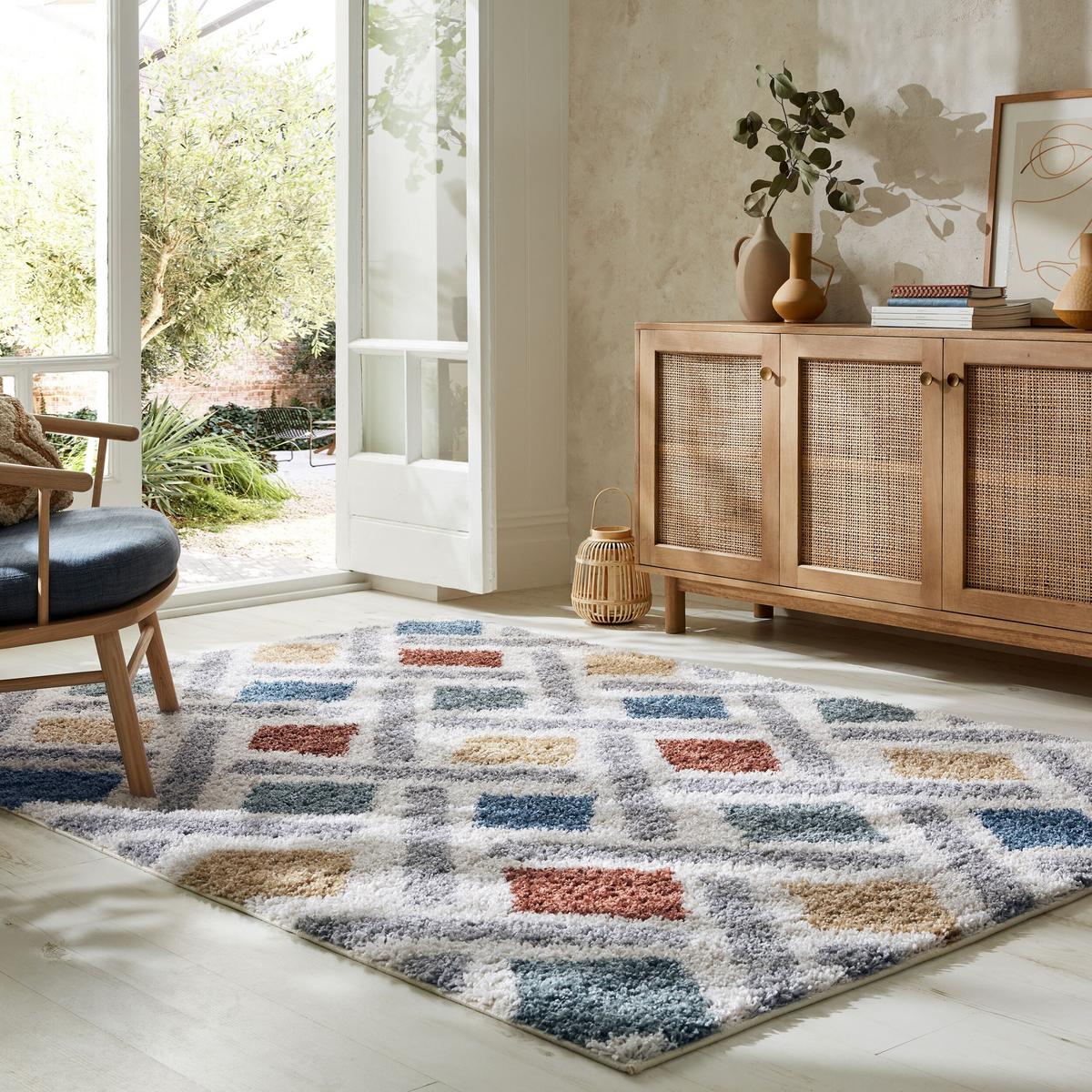 TEPPICH MERSEY, geometrisch, Bunt, 80 x 150 cm - Multicolor, Textil (80/150cm) - KADIMA DESIGN