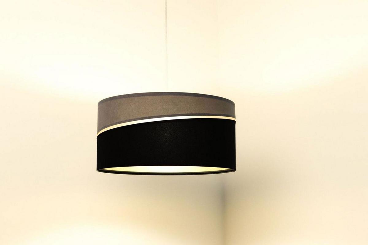 HÄNGELEUCHTE Grau 60/30 cm - Schwarz/Grau, Kunststoff (60/0.4/30cm) - ONZENO
