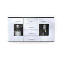 SIDEBOARD Noah Weiß Hochglanz - Weiß Hochglanz, Holzwerkstoff (139/72/35cm) - Vladon