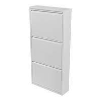 SCHUHKIPPER Sokndal - Weiß, Metall (50/104/15cm) - [en.casa]